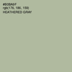 #B0BA9F - Heathered Gray Color Image