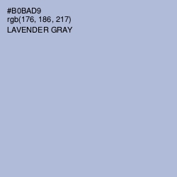 #B0BAD9 - Lavender Gray Color Image