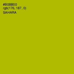 #B0BB00 - Sahara Color Image