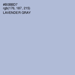 #B0BBD7 - Lavender Gray Color Image