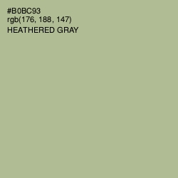 #B0BC93 - Heathered Gray Color Image