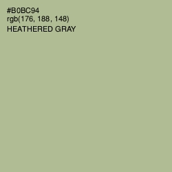 #B0BC94 - Heathered Gray Color Image