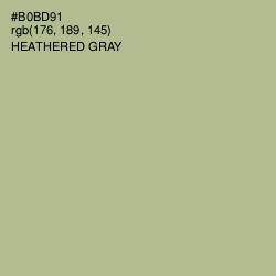 #B0BD91 - Heathered Gray Color Image