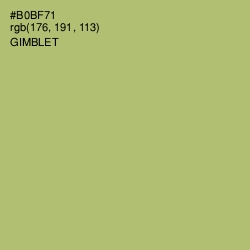 #B0BF71 - Gimblet Color Image