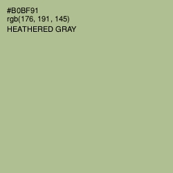 #B0BF91 - Heathered Gray Color Image