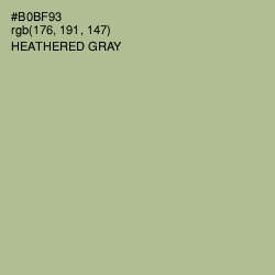 #B0BF93 - Heathered Gray Color Image