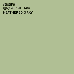 #B0BF94 - Heathered Gray Color Image