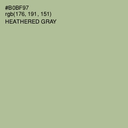 #B0BF97 - Heathered Gray Color Image