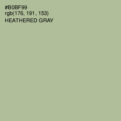 #B0BF99 - Heathered Gray Color Image