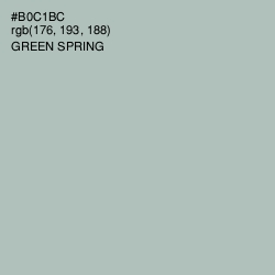 #B0C1BC - Green Spring Color Image