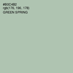 #B0C4B2 - Green Spring Color Image