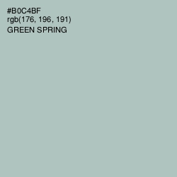 #B0C4BF - Green Spring Color Image