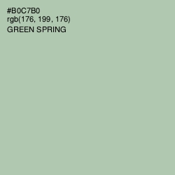 #B0C7B0 - Green Spring Color Image