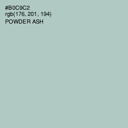 #B0C9C2 - Powder Ash Color Image