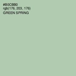 #B0CBB0 - Green Spring Color Image