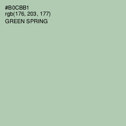 #B0CBB1 - Green Spring Color Image