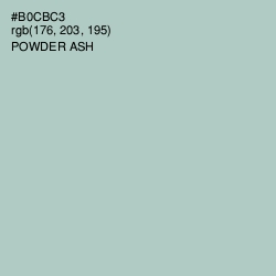 #B0CBC3 - Powder Ash Color Image