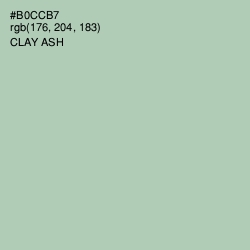 #B0CCB7 - Clay Ash Color Image