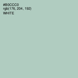 #B0CCC0 - Powder Ash Color Image