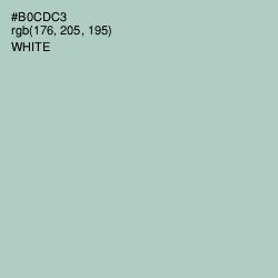 #B0CDC3 - Powder Ash Color Image