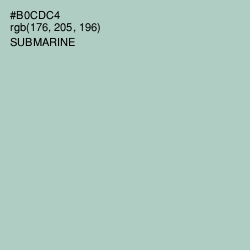 #B0CDC4 - Submarine Color Image