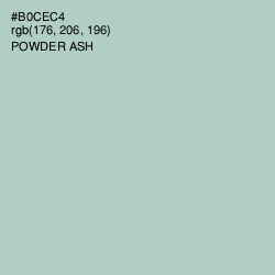 #B0CEC4 - Powder Ash Color Image