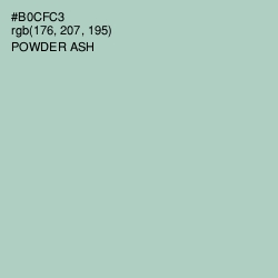 #B0CFC3 - Powder Ash Color Image