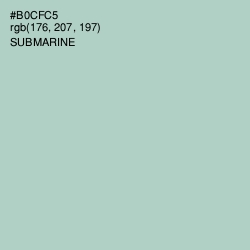 #B0CFC5 - Submarine Color Image