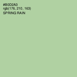 #B0D2A3 - Spring Rain Color Image