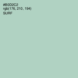 #B0D2C2 - Surf Color Image