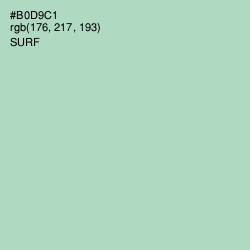 #B0D9C1 - Surf Color Image