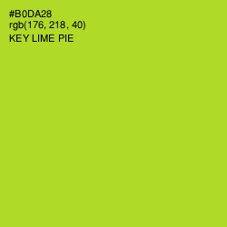 #B0DA28 - Key Lime Pie Color Image