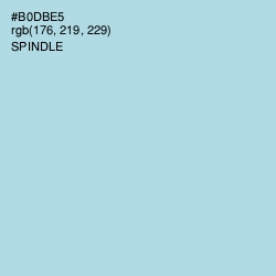 #B0DBE5 - Spindle Color Image