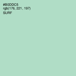 #B0DDC5 - Surf Color Image