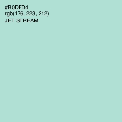 #B0DFD4 - Jet Stream Color Image