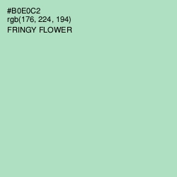 #B0E0C2 - Fringy Flower Color Image