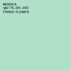 #B0E0CA - Fringy Flower Color Image
