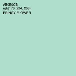 #B0E0CB - Fringy Flower Color Image