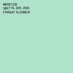 #B0E1CB - Fringy Flower Color Image