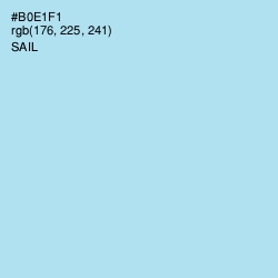 #B0E1F1 - Sail Color Image