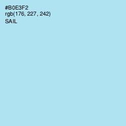 #B0E3F2 - Sail Color Image