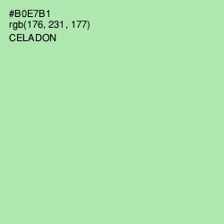 #B0E7B1 - Celadon Color Image