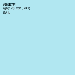 #B0E7F1 - Sail Color Image