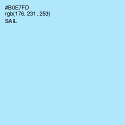 #B0E7FD - Sail Color Image