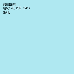 #B0E8F1 - Sail Color Image