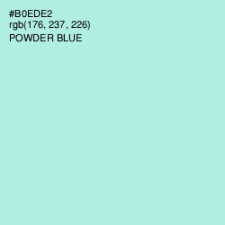 #B0EDE2 - Powder Blue Color Image
