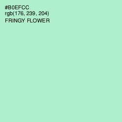 #B0EFCC - Fringy Flower Color Image