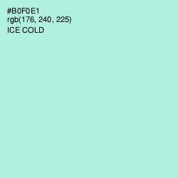 #B0F0E1 - Ice Cold Color Image