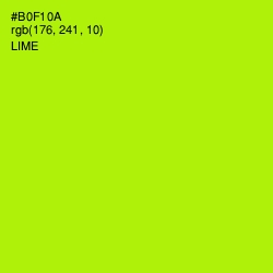 #B0F10A - Lime Color Image