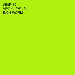 #B0F110 - Inch Worm Color Image